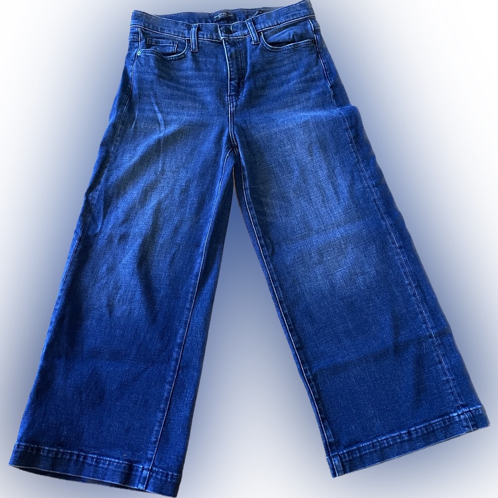 High rise wide leg crop Banana Republic jeans